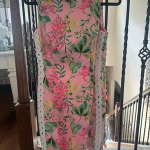 Lilly Pulitzer Pink and Green Floral Dress